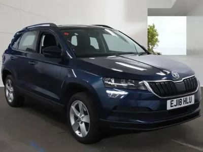 Used Skoda Karoq SE 115 HP (84 kW) 2018 Blue SUV
