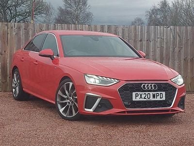 Red Used 2020 Audi A4 S-Line Sedan | £18,498 (Fair price)