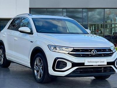 Pure white Used 2022 VW T-Roc R-line SUV | £23,404 (Fair price)