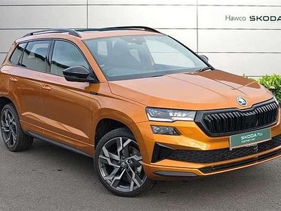 Used Skoda Karoq SportLine 148 HP (108 kW) 2025 Phoenix orange metallic SUV