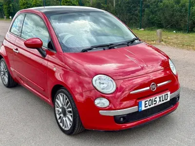Used Fiat 500 Lounge 69 HP (50 kW) 2015 Red Hatchback
