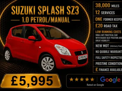 Used Suzuki Splash SZ3 67 HP (49 kW) 2013 Red Hatchback