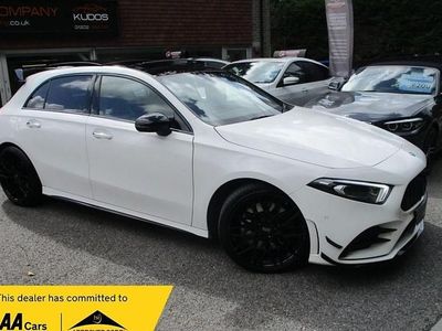 Used Mercedes A250 AMG line 224 HP (164 kW) 2018 White Hatchback