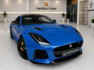 Used Jaguar F-Type Supercharged 575 HP (422 kW) 2016 Blue Coupe