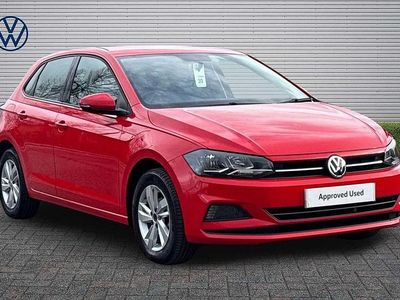 Used VW Polo SE 95 HP (69 kW) 2019 Red Hatchback
