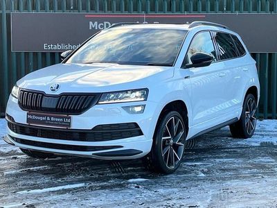 Used Skoda Karoq SportLine 150 HP (110 kW) 2020 White SUV