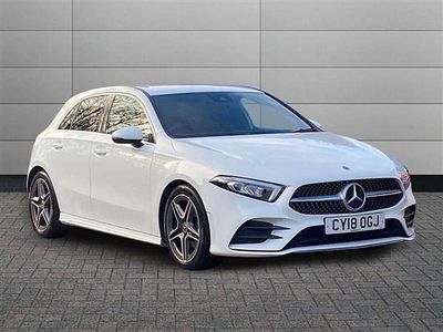 White Used 2018 Mercedes A200 AMG line Hatchback | £15,250 (Fair price)