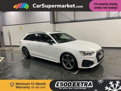 White Used 2021 Audi A4 Black Edition Estate | £24,697 (Fair price)