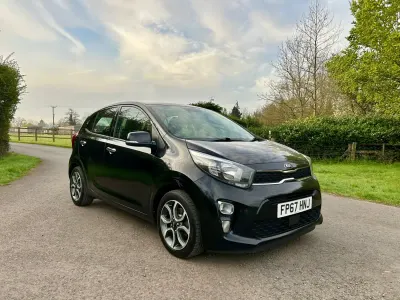 Begagnad Kia Picanto 83 HK (61 kW) 2017 Svart Halvkombi
