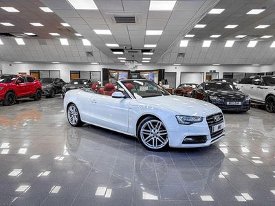 Used Audi A5 Cabriolet S-Line 2014 White Cabriolet