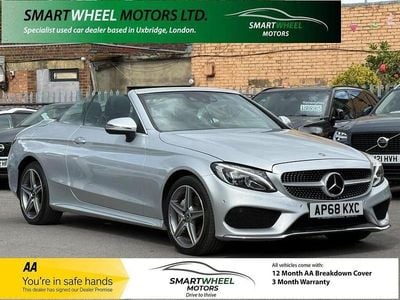 Silver Used 2018 Mercedes C220 AMG Line Premium Plus Cabriolet | £16,540 (Good price)