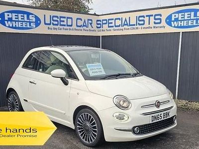 White Used 2015 Fiat 500 Lounge Hatchback | £2,975 (Fair price)