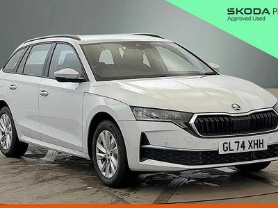 Used Skoda Octavia SE Technology 113 HP (83 kW) 2025 Moon white metallic Estate
