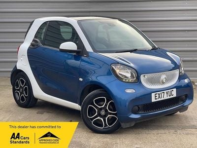Blue Used 2017 Smart ForTwo Coupé Prime Coupe | £6,849 (Fair price)