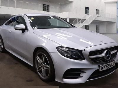Used Mercedes E350 AMG line 313 HP (230 kW) 2019 Silver Coupe
