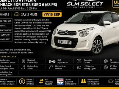 Used Citroën C1 Flair 68 HP (50 kW) 2017 Hatchback