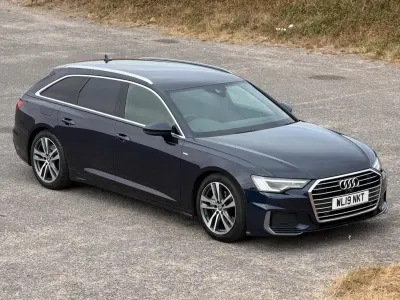 Used Audi A6 S-Line 204 HP (150 kW) 2019 Blue Estate