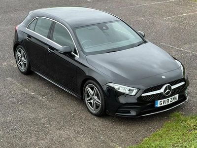 Used Mercedes A180 AMG line 136 HP (100 kW) 2019 Black Hatchback