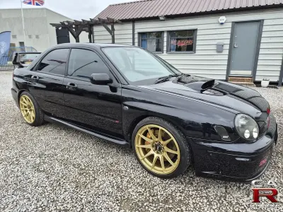 Used Subaru Impreza 299 HP (219 kW) 2002 Blue/black Sedan