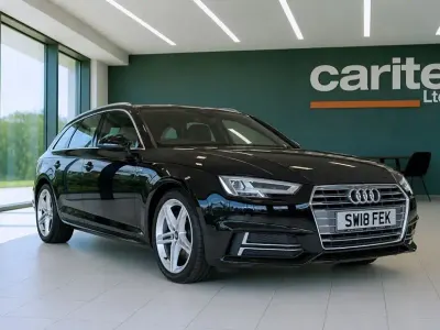 Used Audi A4 S-Line 150 HP (110 kW) 2018 Black Estate