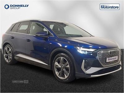 Used Audi Q4 e-tron S-Line 125 kW (170 HP) 2021 Blue SUV