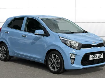 Used Kia Picanto 83 HP (61 kW) 2019 Blue Hatchback