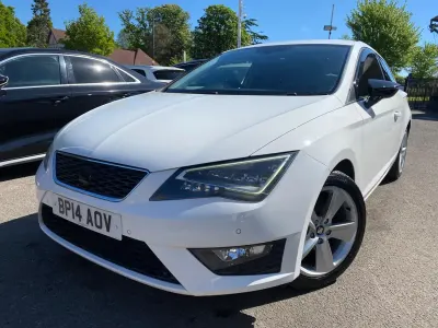 Begagnad Seat Leon FR 2014 Vit Halvkombi