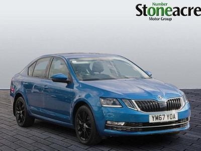Used Skoda Octavia SE L 150 HP (110 kW) 2017 Blue Hatchback