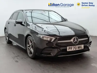 Used Mercedes A180 AMG line 136 HP (100 kW) 2021 Black Hatchback