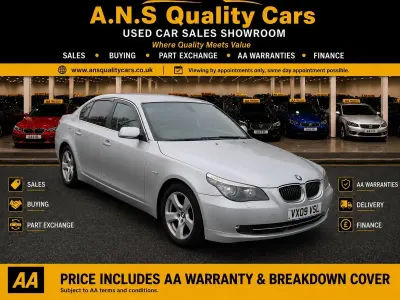 Used BMW 525 2009 Silver Sedan