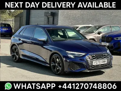 Used Audi S3 Sportback Business 310 HP (228 kW) 2020 Blue Hatchback