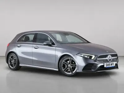 Used Mercedes A180 AMG line 136 HP (100 kW) 2019 Grey Hatchback