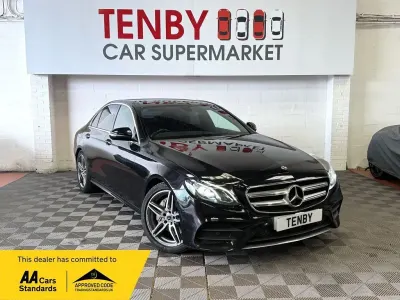 Used Mercedes E220 AMG line 194 HP (142 kW) 2017 Black Sedan