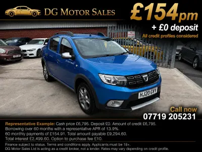 Used Dacia Sandero Comfort 90 HP (66 kW) 2020 Blue Hatchback