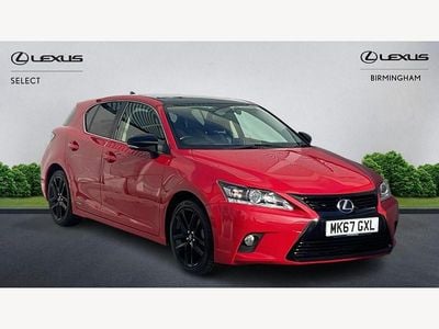 Used Lexus CT200h Sport Line 2017 Red/black Hatchback