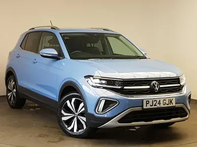 Used VW T-Cross Style 115 HP (84 kW) 2024 Blue SUV