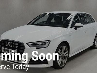 Used Audi A3 Sportback S-Line 116 HP (85 kW) 2018 White Hatchback