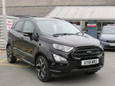 Used Ford Ecosport ST-Line 125 HP (91 kW) 2018 Black SUV