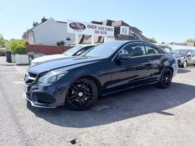 Used Mercedes E220 AMG line 2015 Blue Coupe