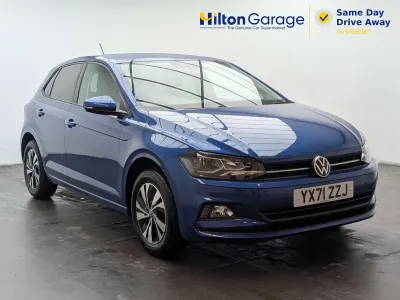 Used VW Polo Match 95 HP (69 kW) 2021 Blue Hatchback