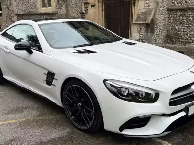 Used Mercedes SL63 AMG AMG 2019 White Cabriolet