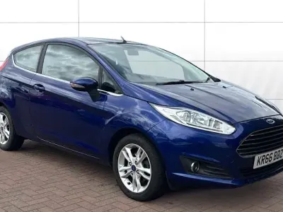 Used Ford Fiesta Zetec 101 HP (74 kW) 2017 Blue Hatchback
