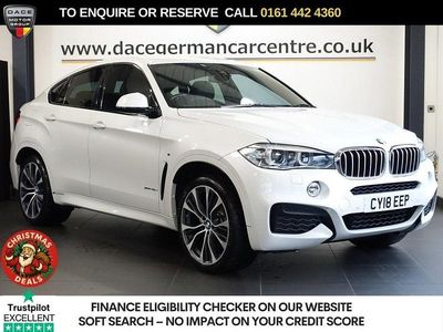 White Used 2018 BMW X6 M Sport SUV | £22,450 (Fair price)