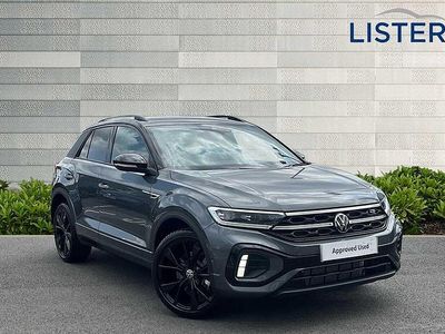 Indium grey with black roof New 2025 VW T-Roc Black Edition SUV | £33,873 (Expensive)