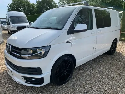 Used VW T6 Highline 102 HP (75 kW) 2016 White Van