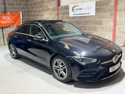 Used Mercedes CLA200 AMG Line Premium Plus 163 HP (119 kW) 2021 Black Coupe