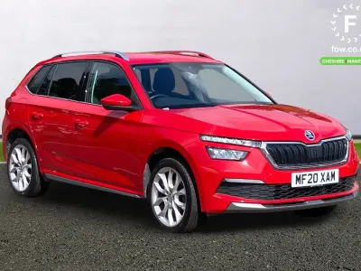 Used Skoda Kamiq SE L 116 HP (85 kW) 2020 Red SUV
