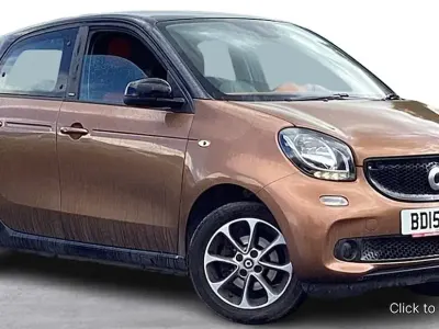 Used Smart ForFour Passion Premium 71 HP (52 kW) 2015 Brown Hatchback