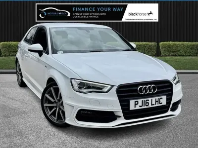 Used Audi A3 S-Line 150 HP (110 kW) 2016 White Hatchback