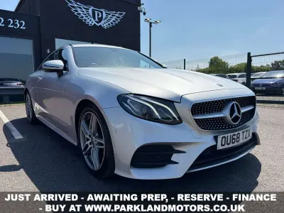 Used Mercedes E220 AMG line 2018 Silver Coupe